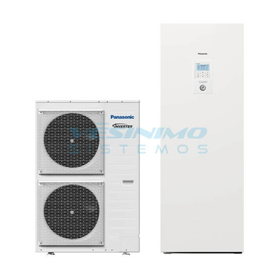 Panasonic šilumos siurblys oras-vanduo su integruotu boileriu Aquarea HP All in One (H karta) 16 kW (trifazis)